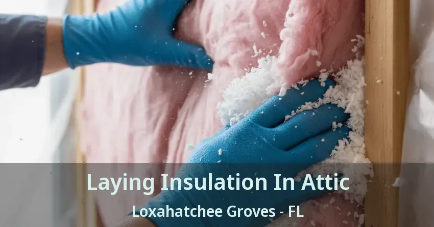 Laying Insulation In Attic Loxahatchee Groves - FL